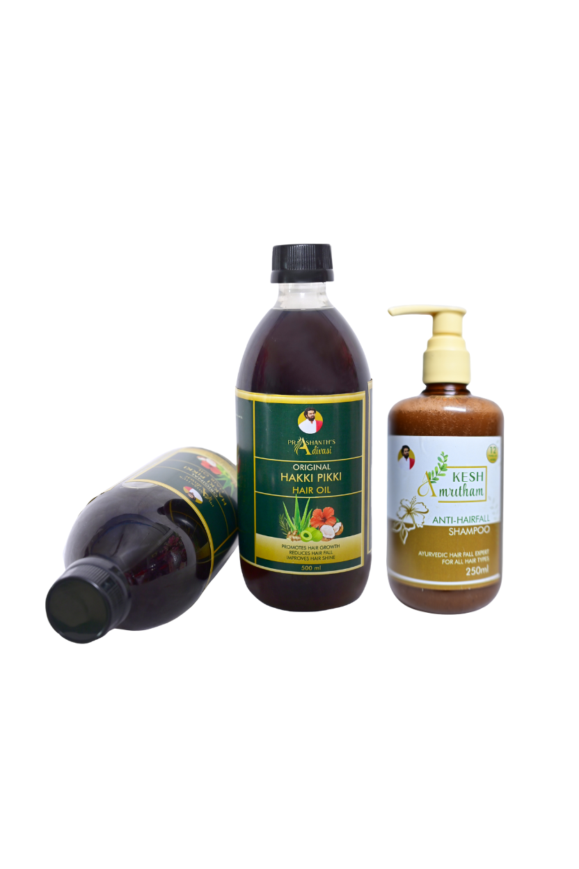 Original Hakki-Pikki Hair Oil & Shampoo combo (All Variants)